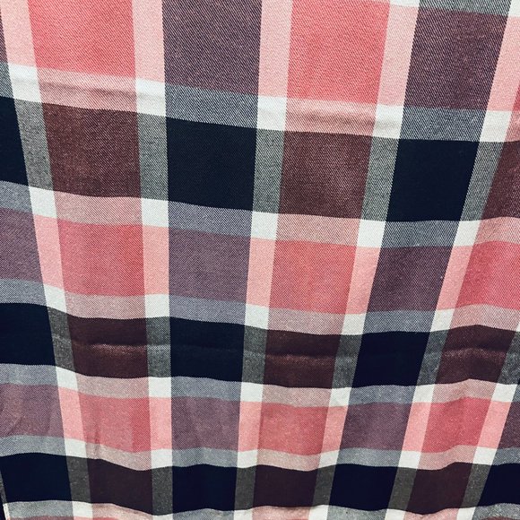 NWT Handmade Scarf by Sana – Pink & Black Check Design - Picture 4 of 11